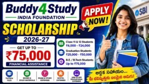 Buddy4Study India Foundation Scholarship 2026–27