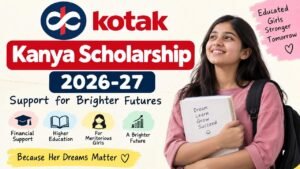 how to apply kotak kanya scholarship